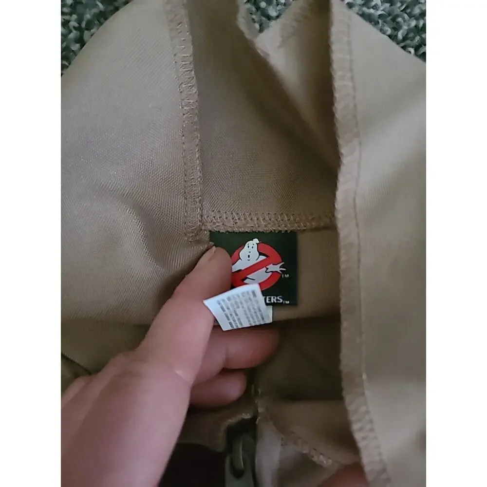 Ghostbusters Stantz Costume Jumpsuit Adult Beige Cosplay Movie Uniform XL - Picture 5 of 9